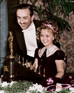 Walt Disney i Shirley Temple